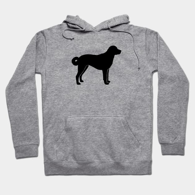 Anatolian Shepherd Dog Silhouette Hoodie by Coffee Squirrel